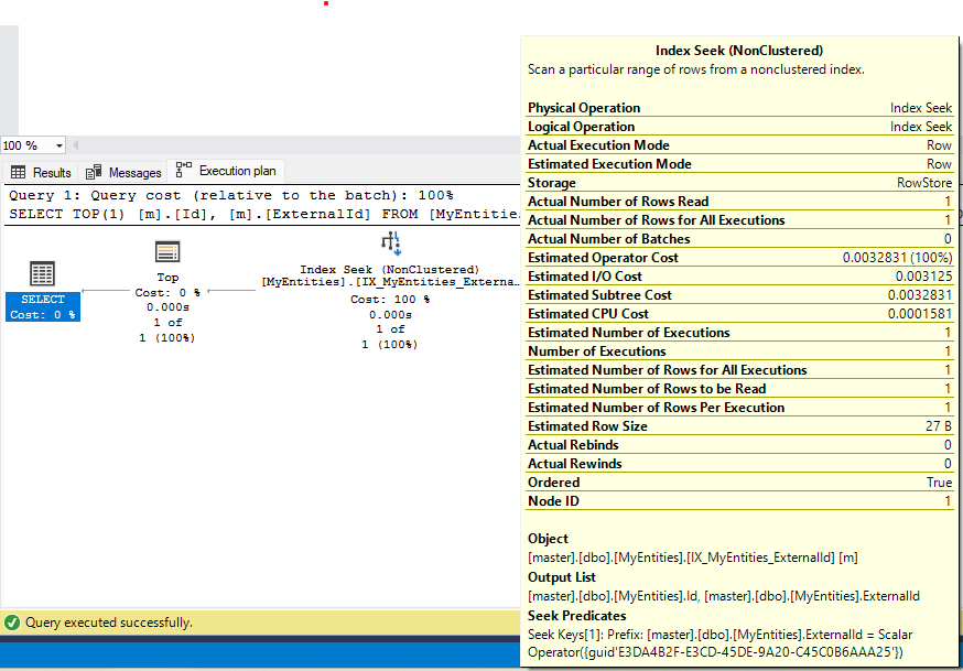 Understanding Performance Implications of First vs Single in EF Core with .NET 8 in SQL Server